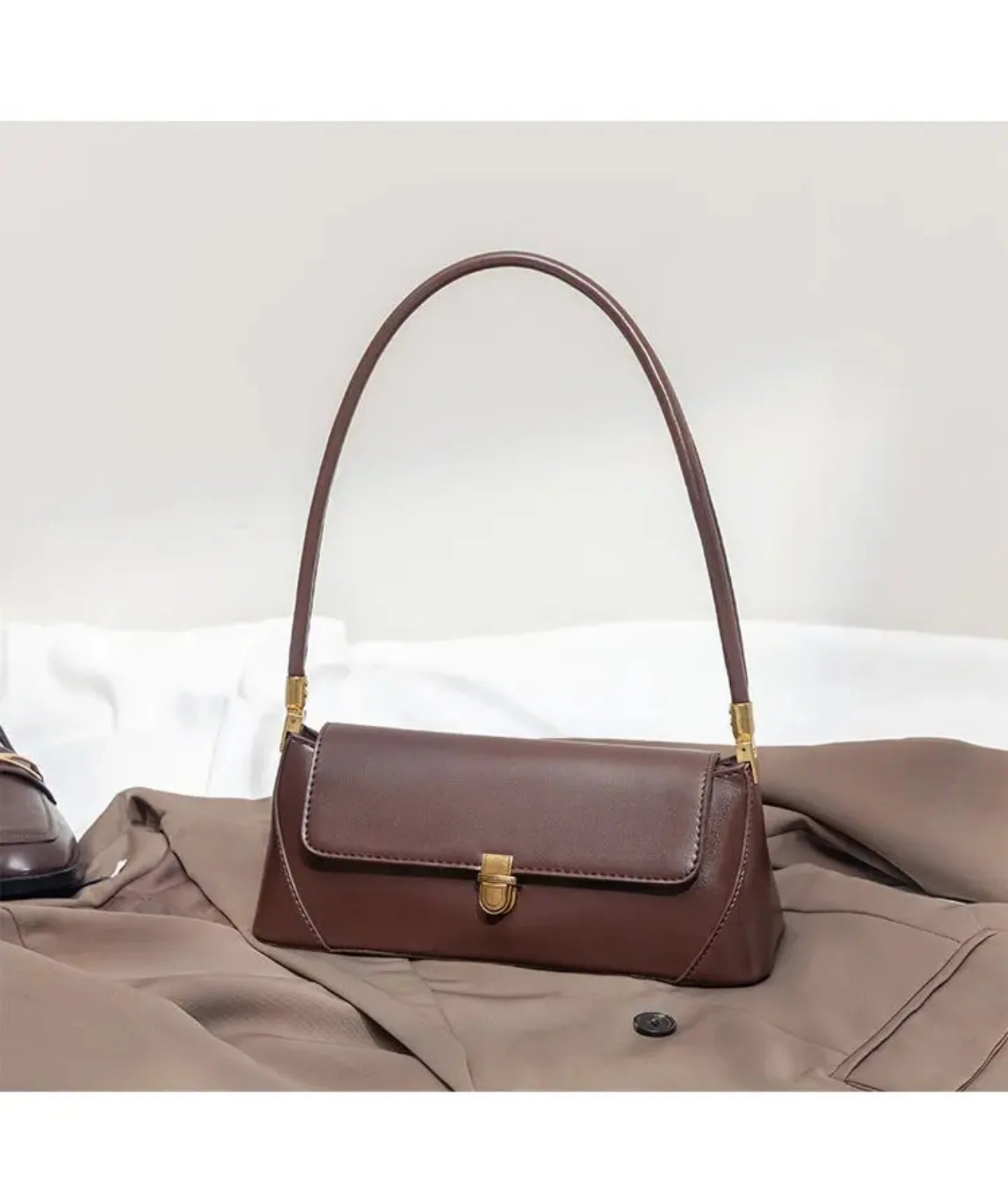 The Kins — Structured Baguette Shoulder Bag