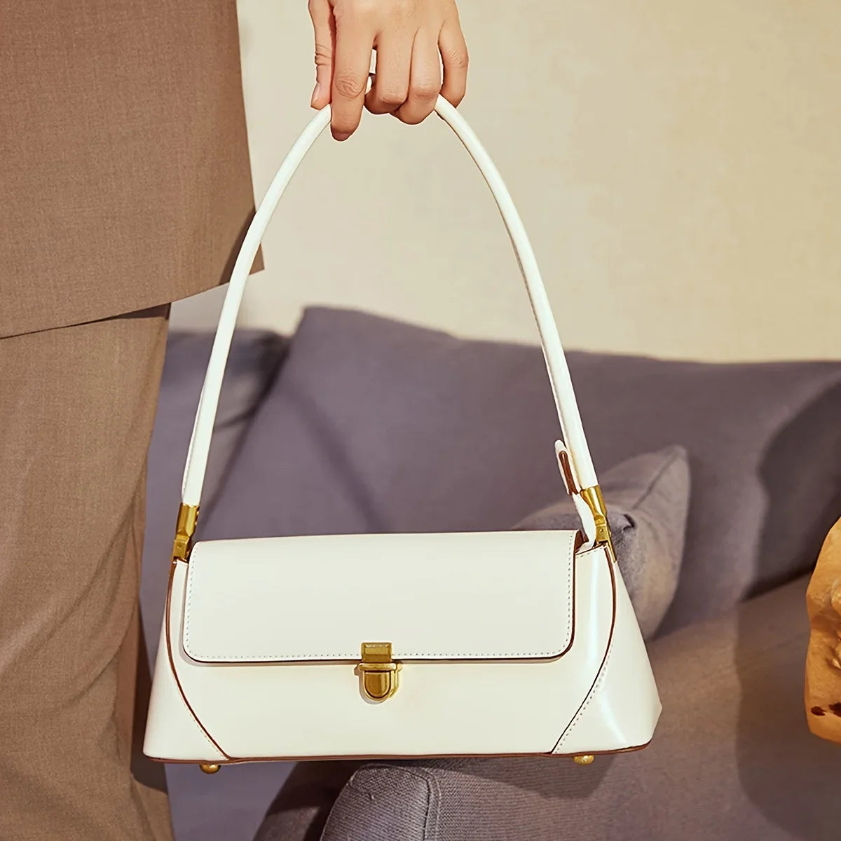 The Kins — Structured Baguette Shoulder Bag