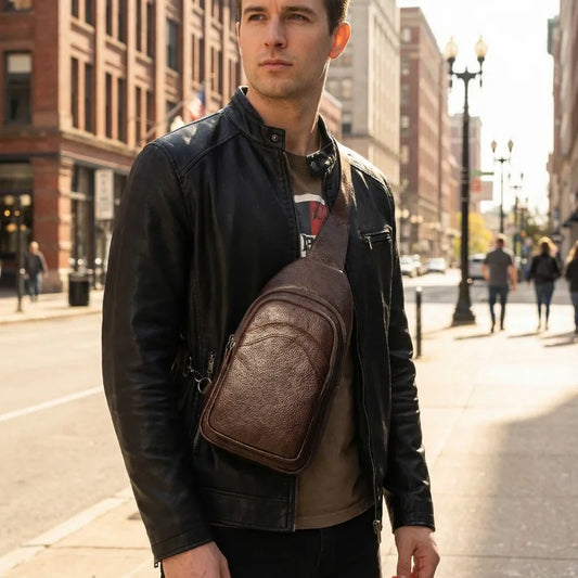 The Journey Sling — Leather Crossbody Bag