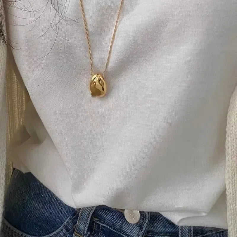 The Pebble — Teardrop Pendant Necklace