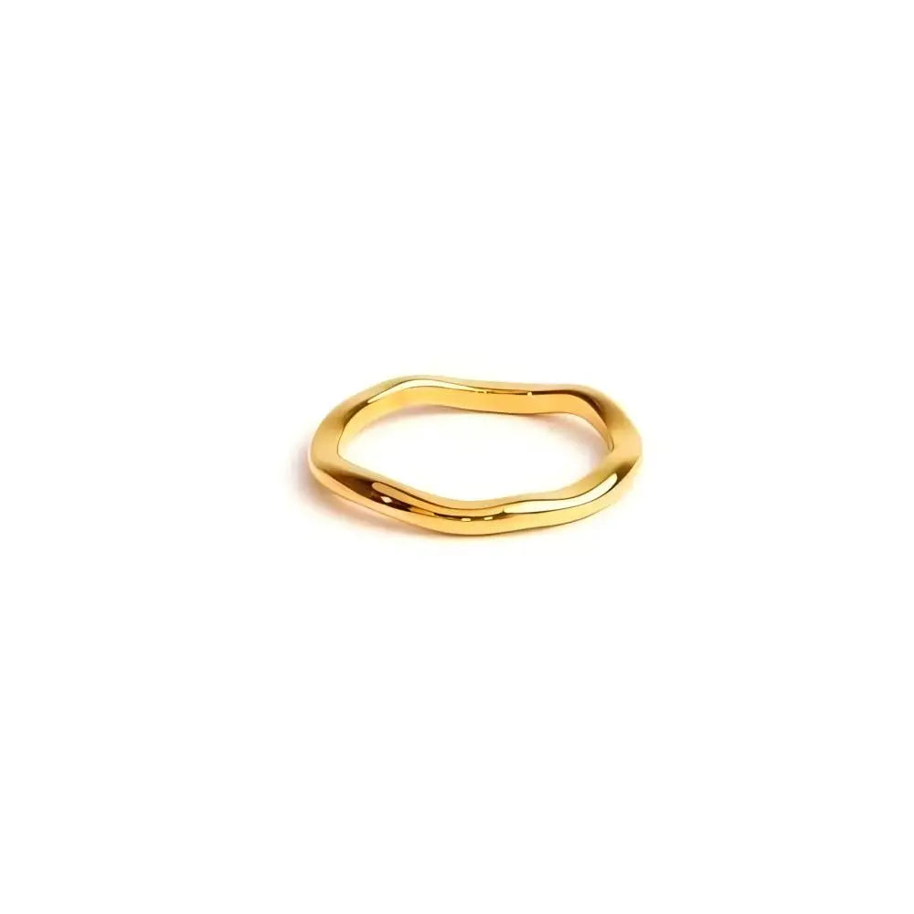 The Ripple — 18k Gold Stacking Ring