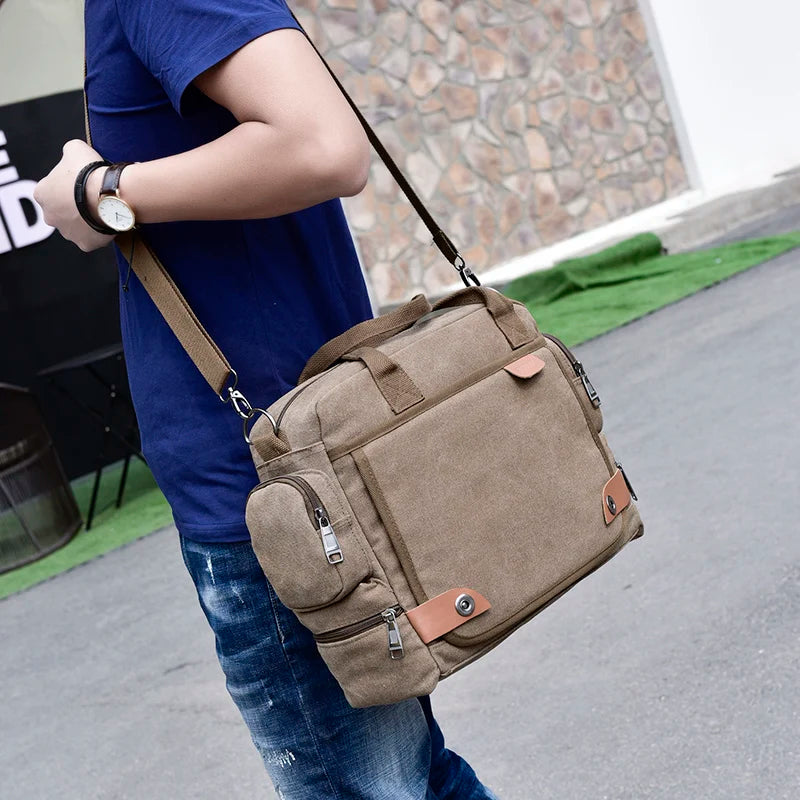 The Atlas — Canvas Men's Messenger Bag